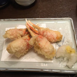 番屋小屋 - 説明いりませんね 
      カニ爪天ぷら もちろん美味