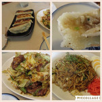 平良久亭 - 豚肉とキャベツの味噌炒め
      餃子に焼そば