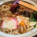 ががちゃ屋 - 牛すき煮うどん(卵入り)