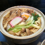 ががちゃ屋 - 牛すき煮うどん(卵入り)