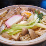 ががちゃ屋 - 牛すき煮うどん(卵入り)