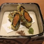 和彩 あくね - 料理写真:雲丹の海苔巻き天ぷら