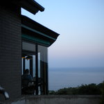 入り口から相模湾の眺め