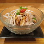 中国料理 堀内 - 蒸し鶏のピリ辛ソースがけ　2016.02