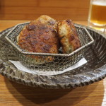 中国料理 堀内 - 海老ニラ揚げ饅頭　2016.02