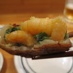 中国料理 堀内 - 海老ニラ揚げ饅頭　2016.02