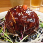 中国料理 堀内 - 大きな肉団子の黒酢あんかけ　2016.02