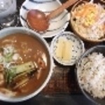 ハナマル霞庵 - 南蛮カレーセット。