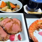 湯の元温泉 - 夕食の+4品