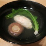 Nihon Ryouri Ipiriodo - 椀：海老真丈・椎茸・芋蕪・柚