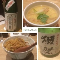 くずし割烹 天ぷら竹の庵 東銀座店 - あんが入った茶碗蒸し、天茶が美味しかったです。(^^)
                