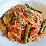 Ｌａ Ｖｉｔａ - 『ラヴィータランチ』！いわしとレーズン、インゲン豆のトマトソース シチリア風！レーズンが良いアクセント～♪(^o^)丿