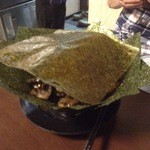 ラーメン スミス - 衝撃的な友人の海苔激マシの一杯（笑）