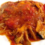 オーガニックイタリアン・キアリ - まいたけトマトソース　スパゲッティ