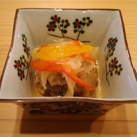新富 なぐも - ランチ：牡蠣の南蛮漬け