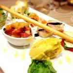 ピッタ ゼロゼロ - 自家製アンティパスト７種盛り合わせ