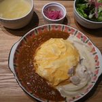 あいづ家 - 2016.01.28プレートランチBオムライス