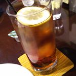 あいづ家 - 2016.01.28プレートランチのドリンク（アイスティー）