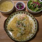 あいづ家 - 2016.01.31プレートランチCクリームパスタ