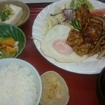 ビジネス旅館ますや - 生姜焼き定食❗