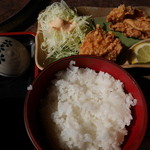 Tsuna - 定食のからあげとご飯