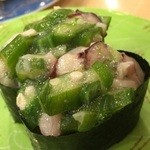 回転寿し トリトン - ☆タコとオクラ☆