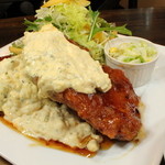 のうえんカフェ - 鶏なんばん定食