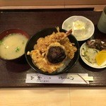 秋山 - サービス天丼セット900円