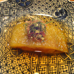 広尾 一会 - 【強肴】赤茄子焼き浸し　薬味