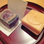 広尾 一会 - 【甘味】抹茶焼菓子　胡麻あいす最中