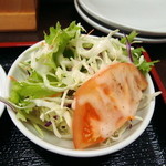 阿佐 - 千切りキャベツ・トマトサラダ（キャベツ、紫キャベツ、人参）　（2016年1月）