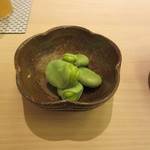 鮨 銀座 おのでら - 鹿児島県産のそら豆