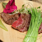 大島や - 16/2月 和牛たたき芽ネギ添え