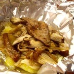 アンドラ - フォアグラとキノコのホイル包　\1800