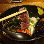 ミディアムレアーなお肉が柔らかくて旨い