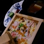 日本料理 華の縁 - 二月 節分      この押し寿司は涙もの！