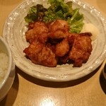 葉やま - 唐揚げランチ 650円