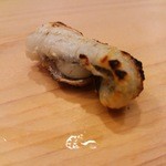 鮨処 平野 - さより　尾を炙ったもの