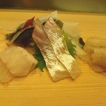 鮨処 平野 - 造り　白身魚盛