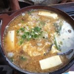 雑炊倶楽部 真田丸 - 味噌雑炊（豆腐と山菜）