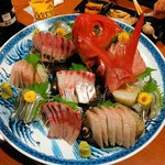 鮨処　魚喜 - お造り（6人前）金目の刺身がトロトロでした。