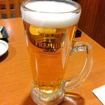 鮨処　魚喜 - 飲み放題のビール