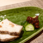 和食嘉肴 うす井 - 竹の子、椎茸、京芋、もろみキューリ