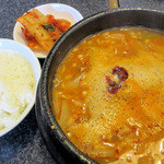 金泉 - カムジャタン＆ライス＆キムチ