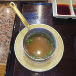 鉄板焼ステーキ 一ッ葉ミヤチク - スープ