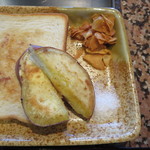 鉄板焼ステーキ 一ッ葉ミヤチク - 焼き野菜で時間のかかる薩摩芋