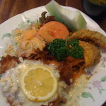 グリル万天 - チキン南蛮のセット