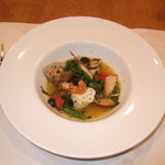 レストラン 蒼 - スズキとアサリのアクアパッツァ仕立て