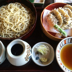 やま竹 - 「盛りせいろ」に「マッシュルームの天ぷら」を付けて…