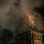 玉峰館 - 夜の源泉櫓☆